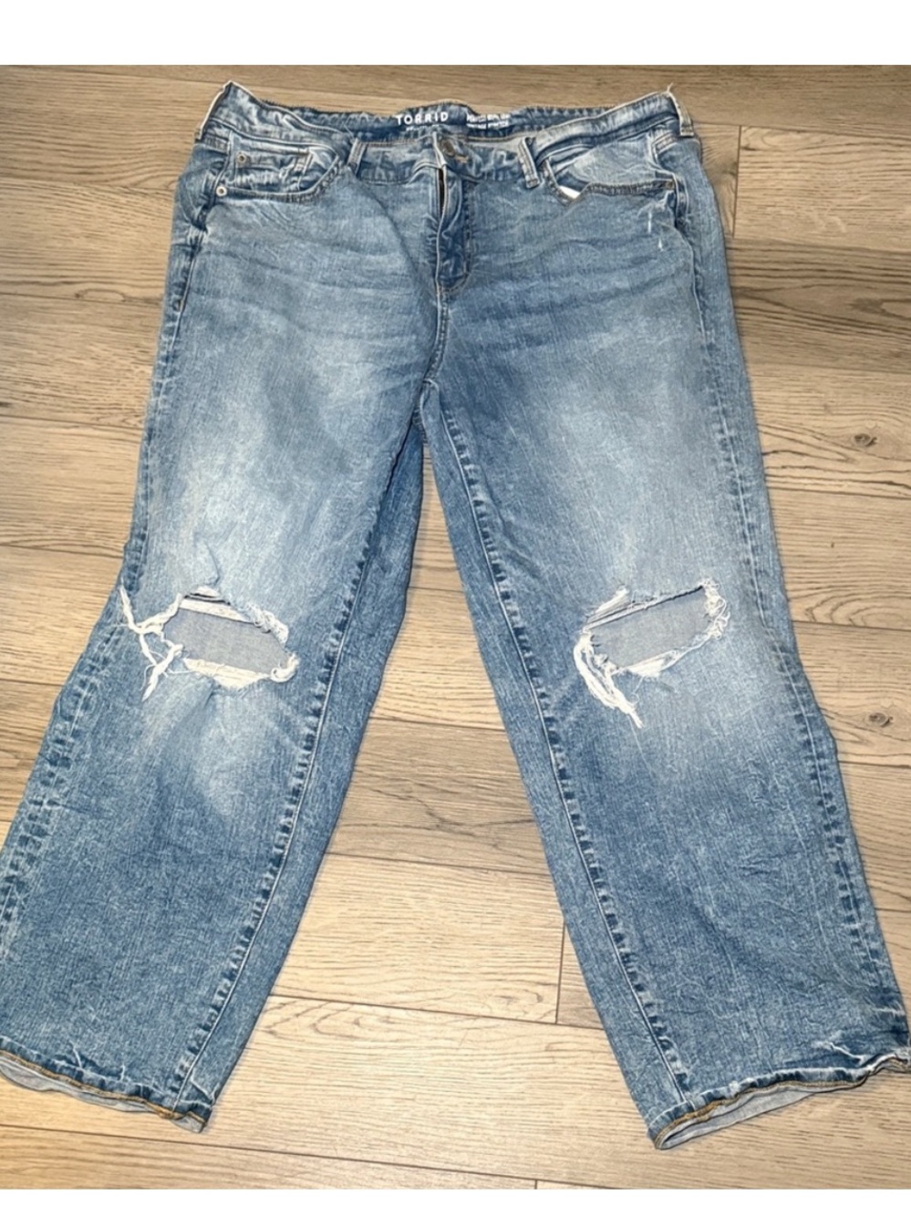 Torrid Perfect Wide Leg Stretch Vintage Fade size 14R